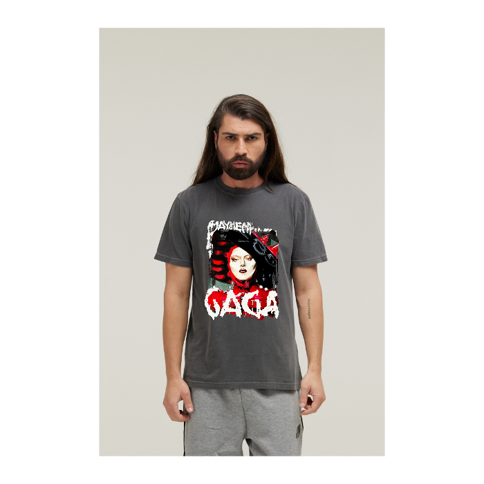Camiseta Estonada Cinza Chumbo