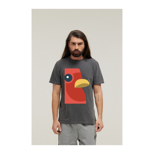 Camiseta Estonada Cinza Chumbo