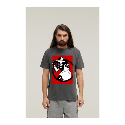 Camiseta Estonada Cinza Chumbo