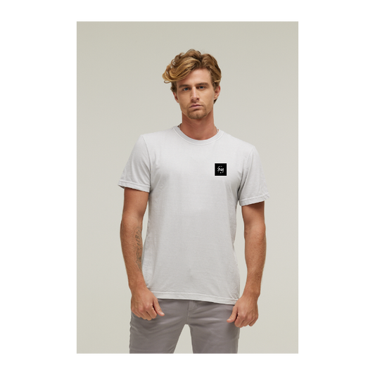 Camiseta Estonada Branco Gelo