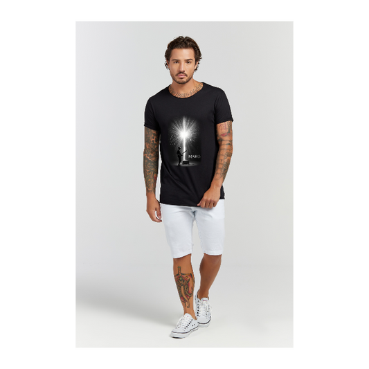 Camiseta Longline Preto