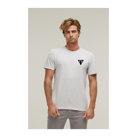 Camiseta Estonada Branco Gelo