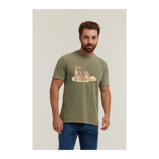 Camiseta Estonada Verde Militar