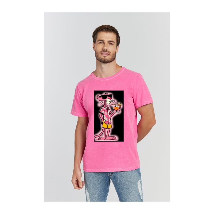 Camiseta Estonada Rosa Pink