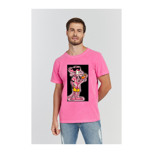 Camiseta Estonada Rosa Pink