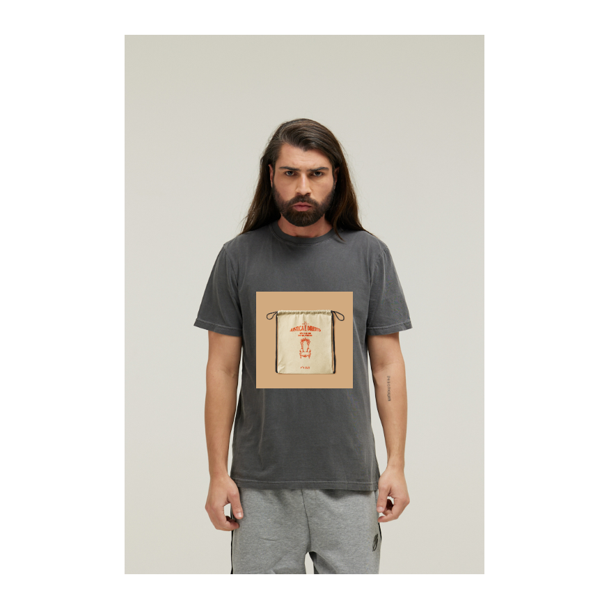 Camiseta Estonada Cinza Chumbo