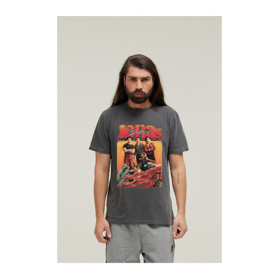 Camiseta Estonada Cinza Chumbo