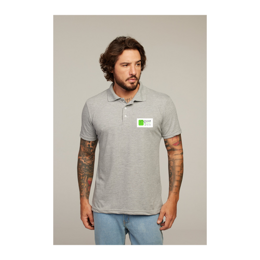 Camisa Polo Cinza Mescla