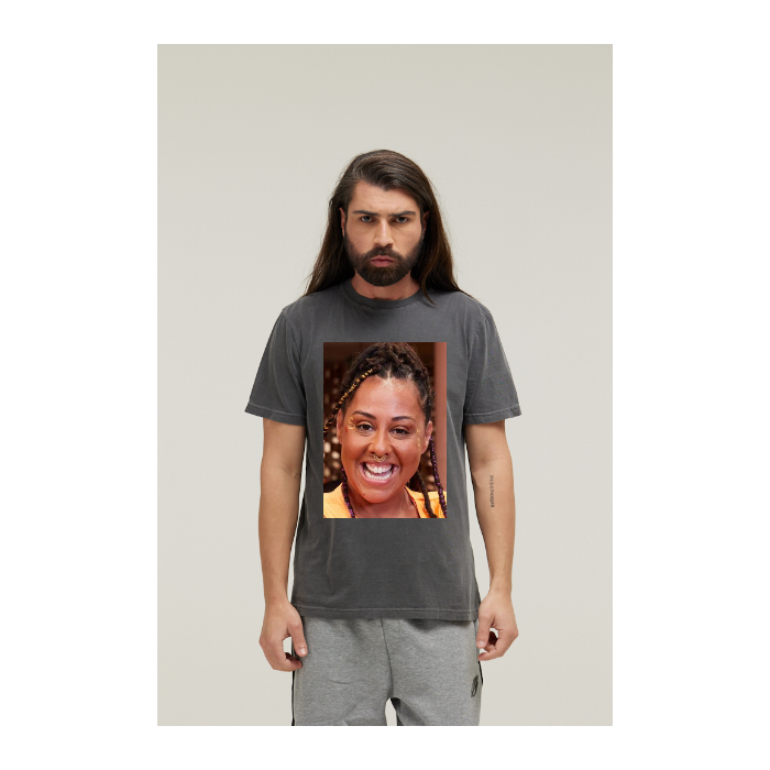 Camiseta Estonada Cinza Chumbo