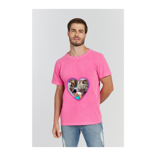 Camiseta Estonada Rosa Pink