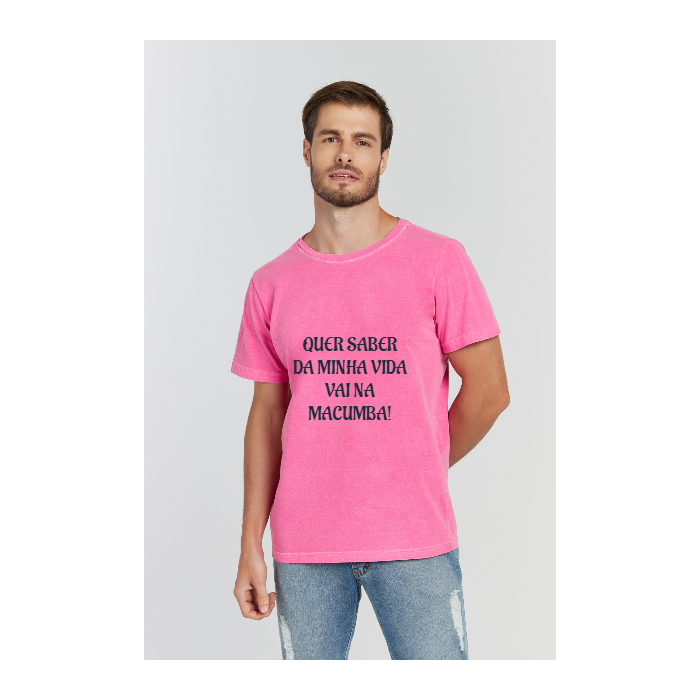 Camiseta Estonada Rosa Pink