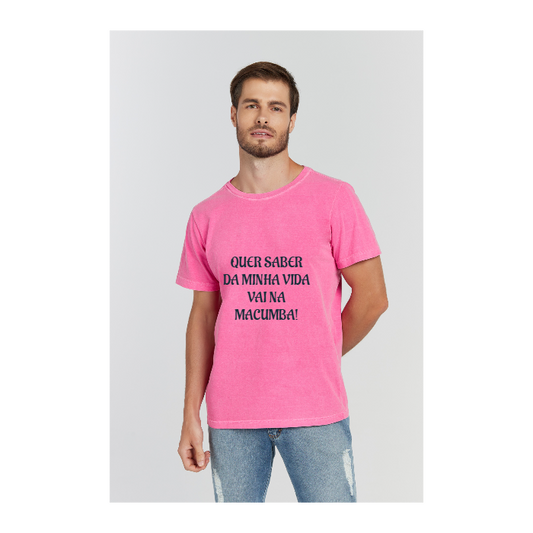 Camiseta Estonada Rosa Pink