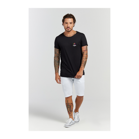 Camiseta Longline Preto