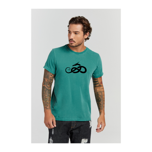 Camiseta Estonada Verde Musgo