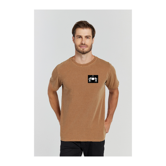 Camiseta Estonada Marrom