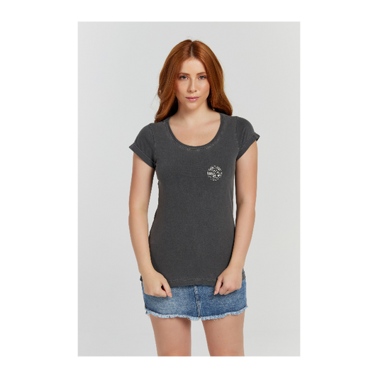 Baby long Estonada Cinza Chumbo