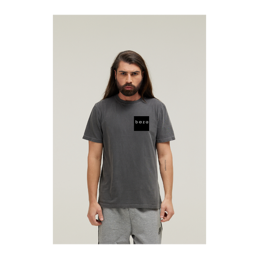 Camiseta Estonada Cinza Chumbo