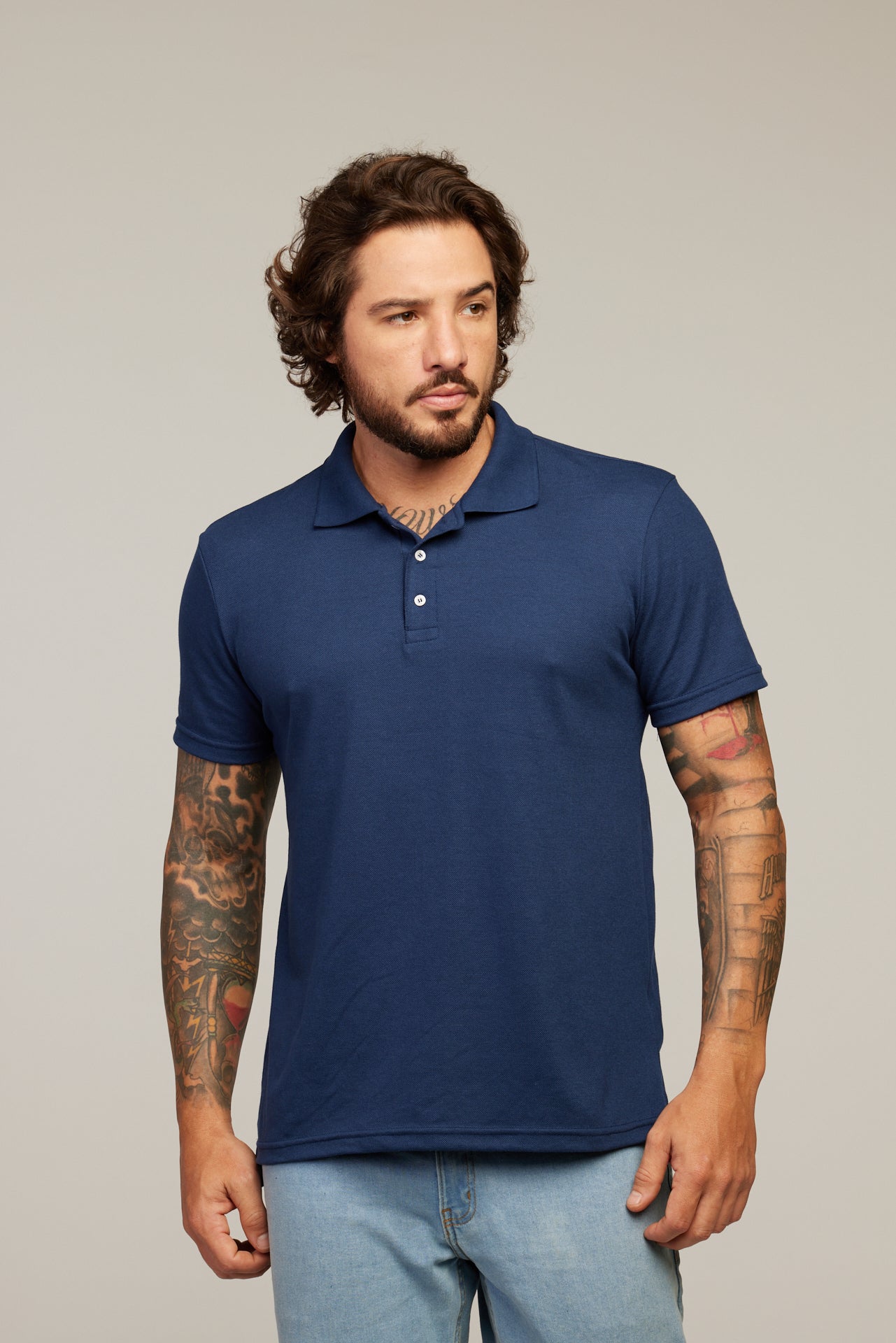Camisa Polo Azul Marinho
