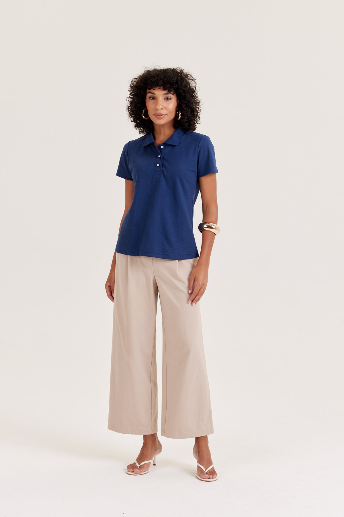 Camisa Polo Piquet Feminina