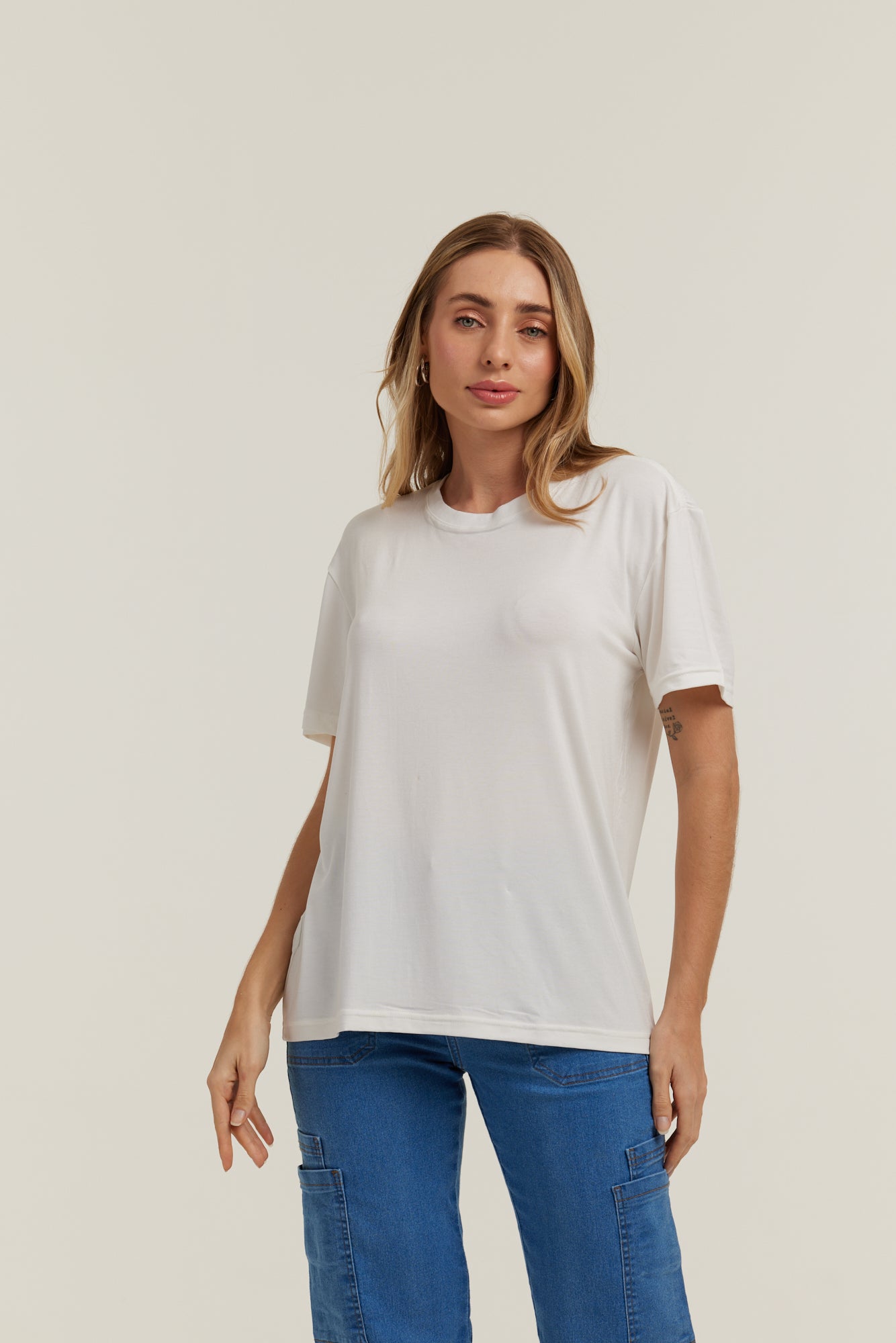 Camiseta Tech Modal Off White