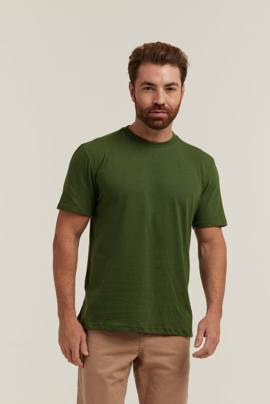 Camiseta Básica Verde Musgo