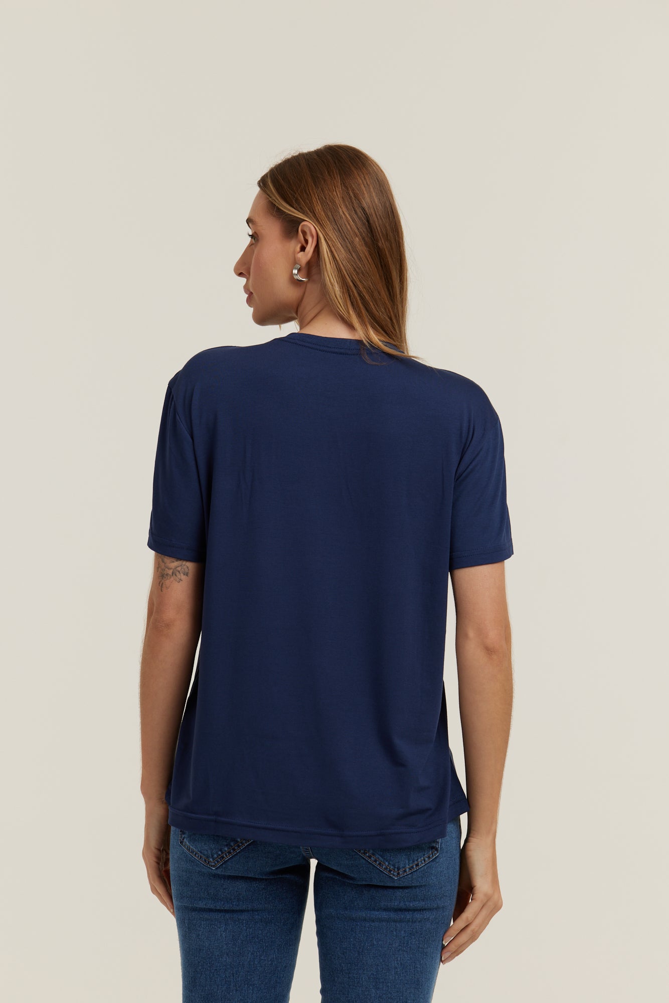 Camiseta Tech Modal Azul Marinho