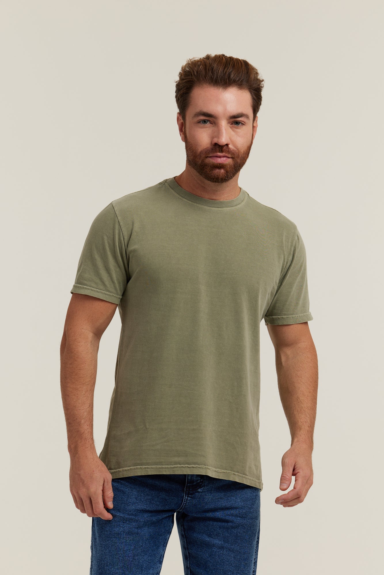 Camiseta Estonada Verde Militar