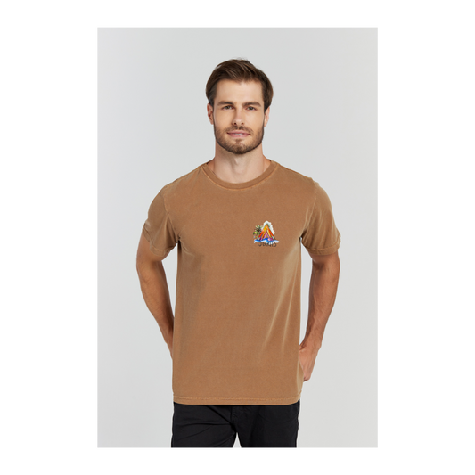 Camiseta Estonada Marrom