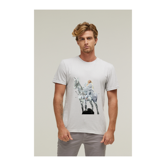 Camiseta Estonada Branco Gelo