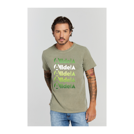 Camiseta Estonada Verde Militar