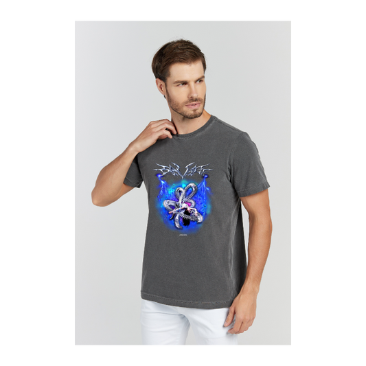 Camiseta Estonada Cinza Chumbo