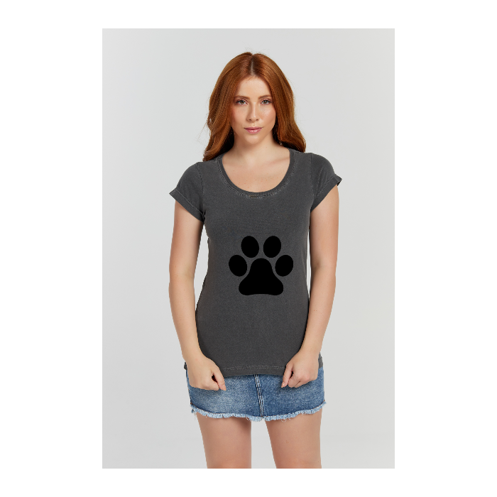 Baby long Estonada Cinza Chumbo