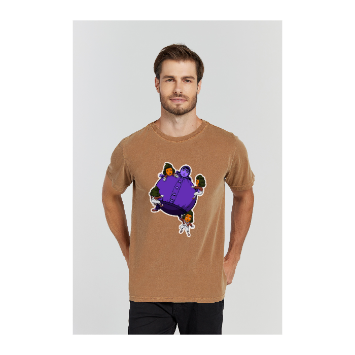 Camiseta Estonada Marrom