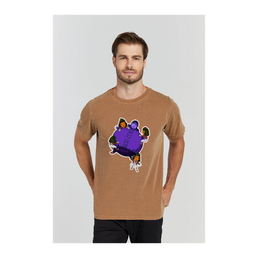 Camiseta Estonada Marrom