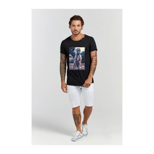 Camiseta Longline Preto