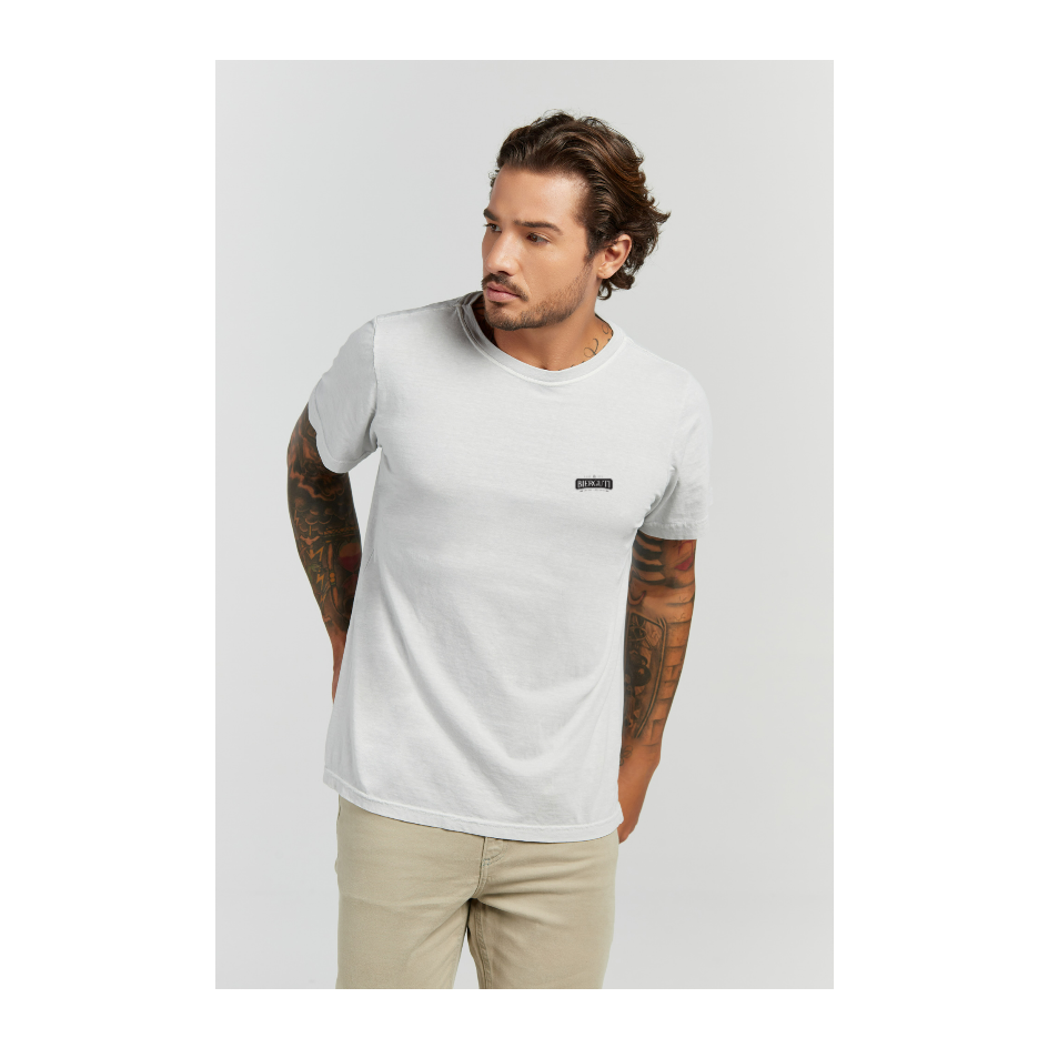 Camiseta Estonada Branco Gelo