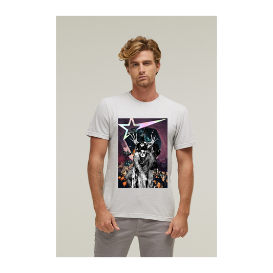 Camiseta Estonada Branco Gelo