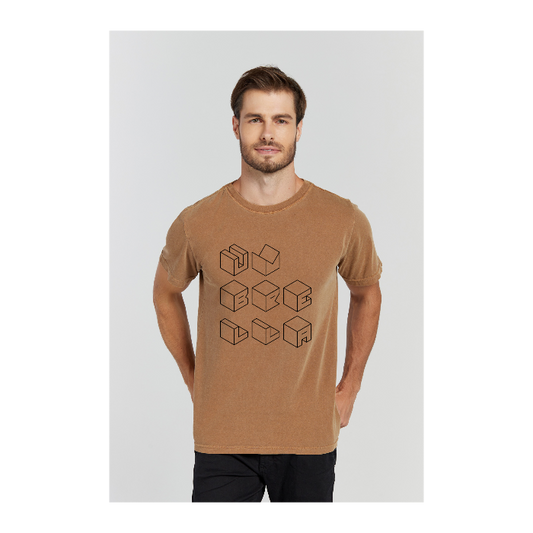 Camiseta Estonada Marrom