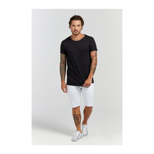 Camiseta Longline Preto
