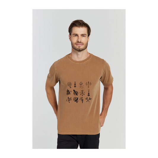 Camiseta Estonada Marrom
