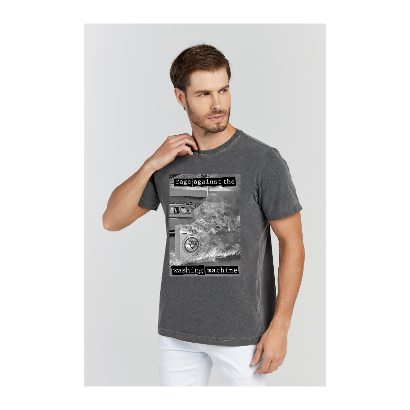 Camiseta Estonada Cinza Chumbo