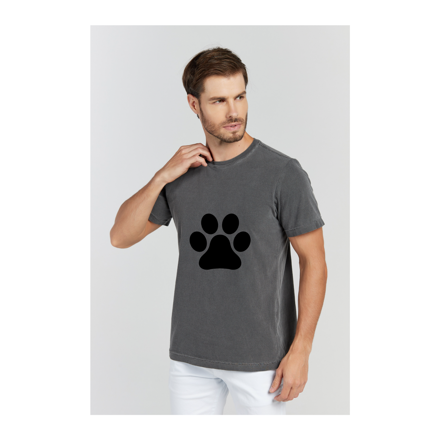 Camiseta Estonada Cinza Chumbo