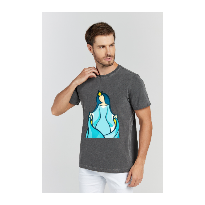 Camiseta Estonada Cinza Chumbo