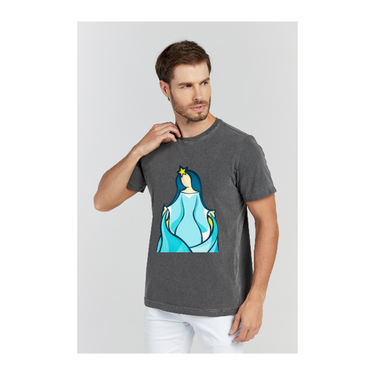 Camiseta Estonada Cinza Chumbo