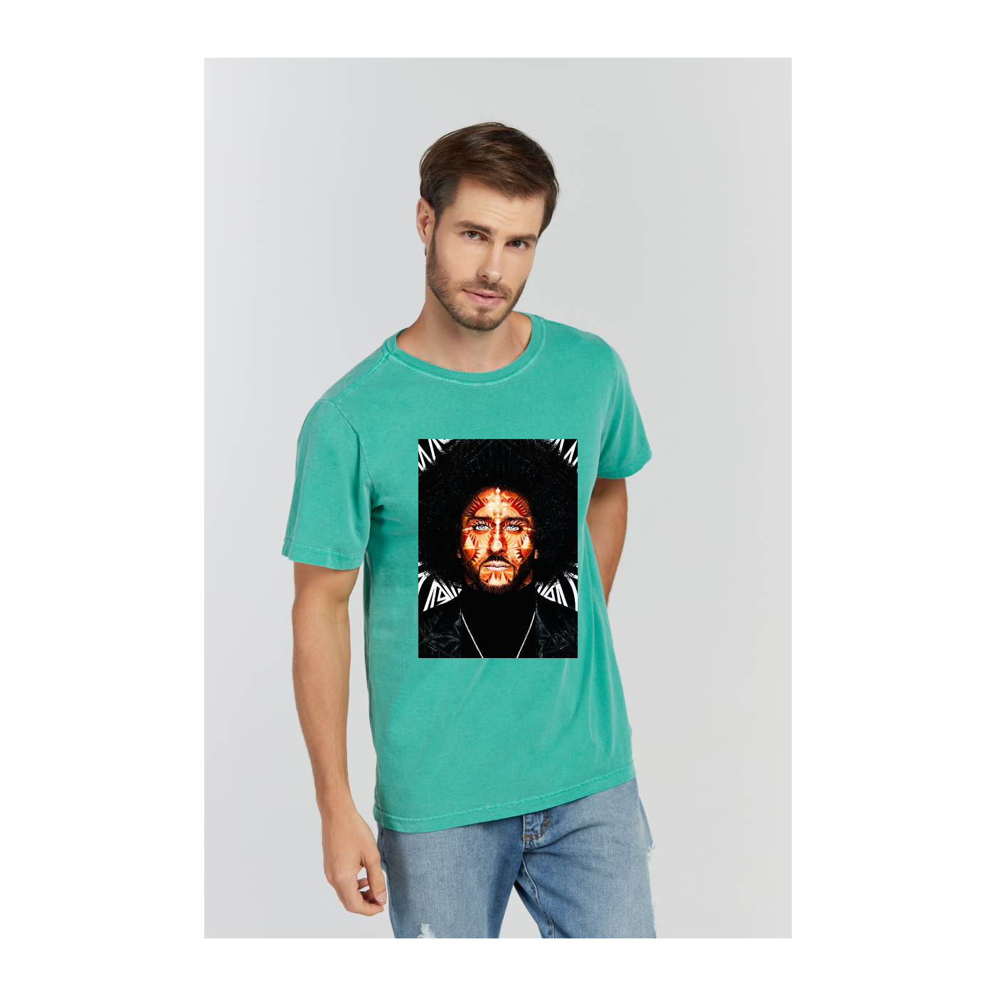 Camiseta Estonada Verde Bandeira