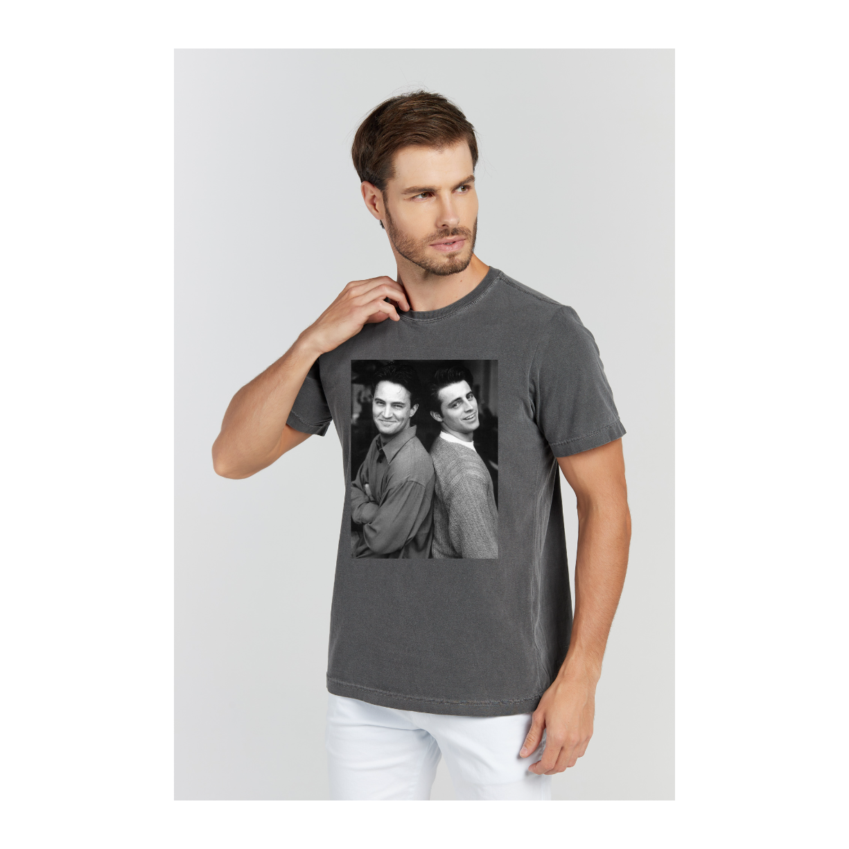 Camiseta Estonada Cinza Chumbo
