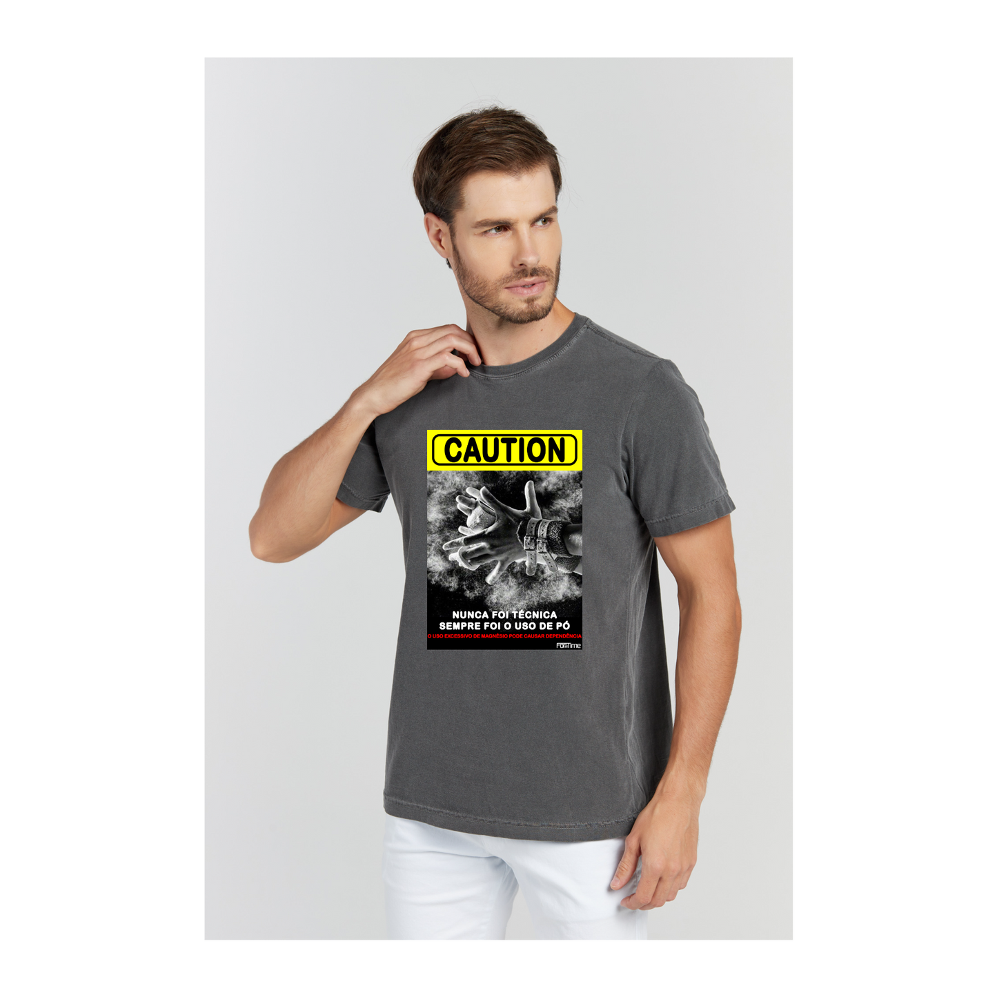 Camiseta Estonada Cinza Chumbo