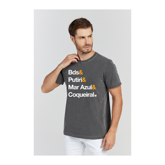 Camiseta Estonada Cinza Chumbo