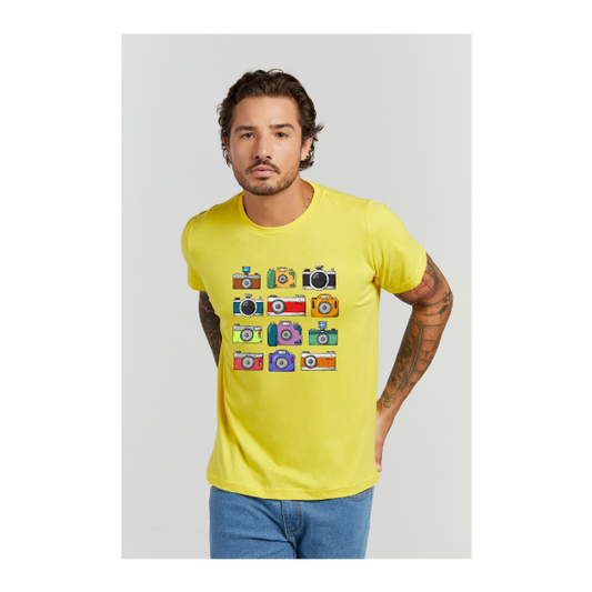 Camiseta Premium Amarelo Canário