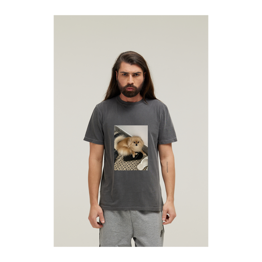 Camiseta Estonada Cinza Chumbo